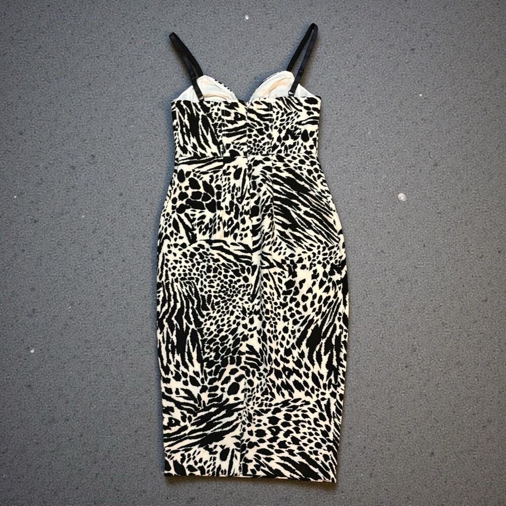 Sergio Hudson X Target Animal Print Bustier Midi Dress XXS - Picture 3 of 5